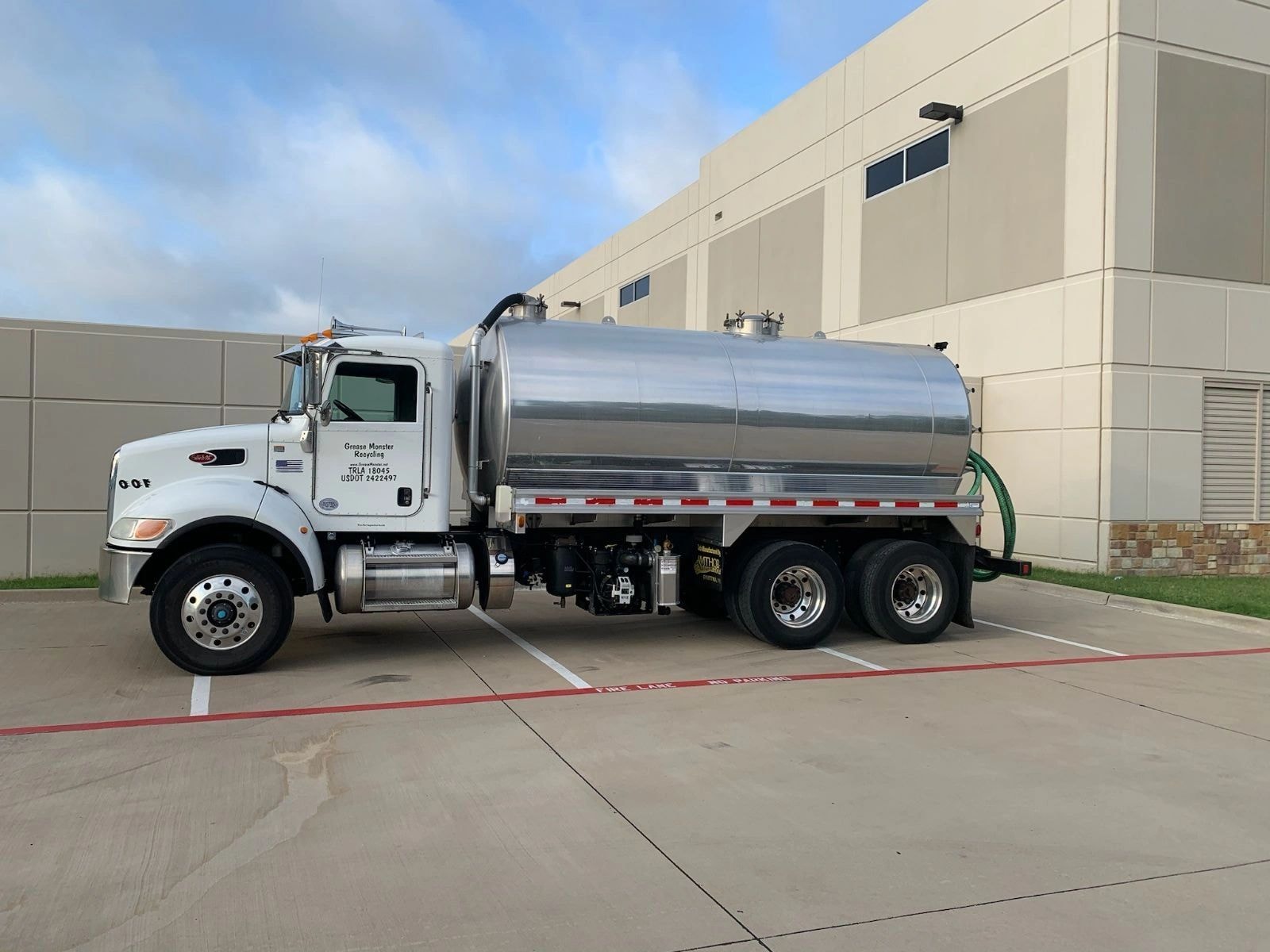 Grease Monster Recycling large tanker truck