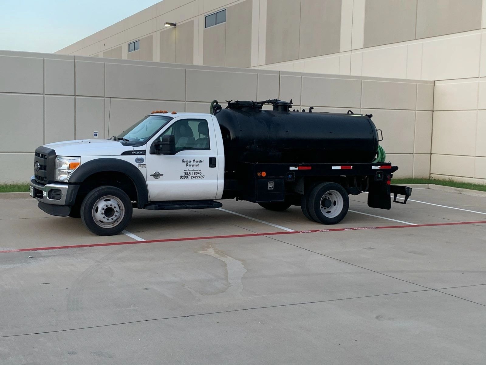 Grease Monster Recycling service truck